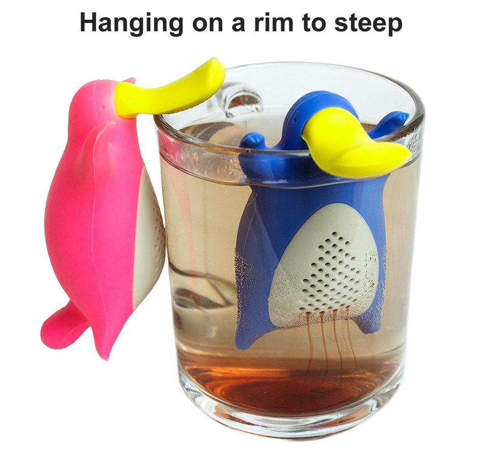 Sino Banyan Tea Infuser Strainer,Set of 2,without Scalding Fingers,Swan N6