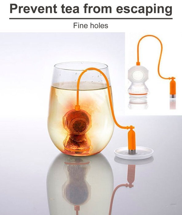 Sino Banyan Tea Infuser Strainer,Set of 2,without Scalding Fingers,Swan N10