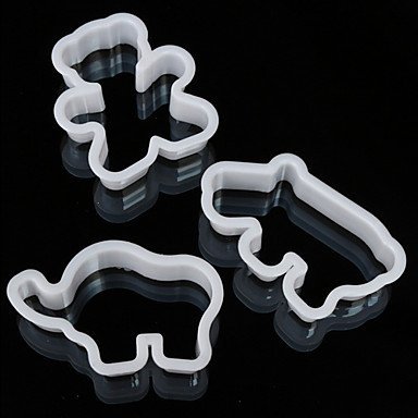 Y&XL&H 6Pcs Plastic Animal DIY Cookie Cutters Fondant Cake Biscuit Decorative Mould Set Baking Tool For Bakery... N3
