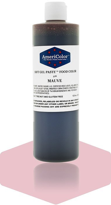 MAUVE 13.5 Ounce Soft Gel Paste Food Color