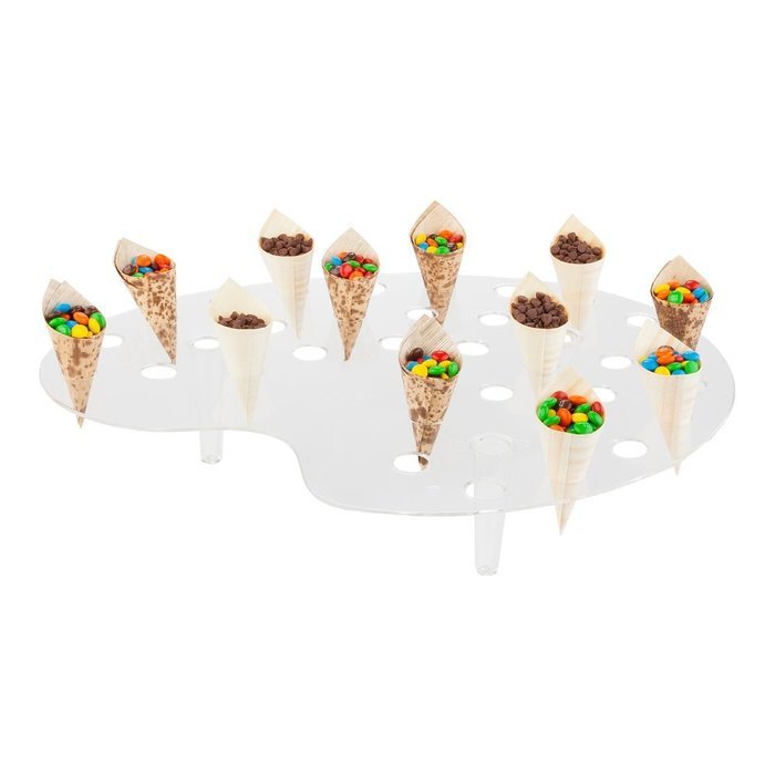 Palette Display Stand for Mini Cones Clear 35 Slots 4 Count Box N7