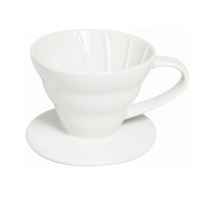 Ceramic Coffee Dripper, 2-4 Cup (White)