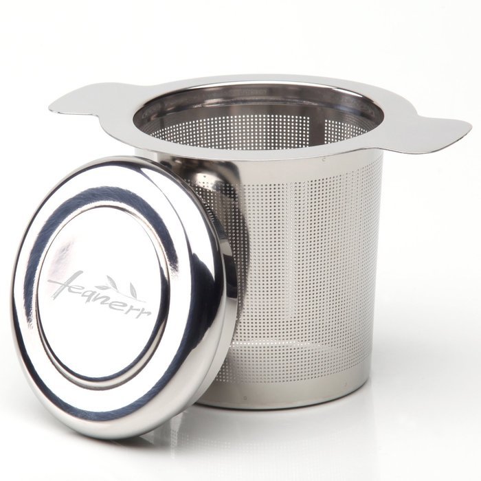 [Premium Quality] Tea Infuser with a Lid / Best Strainer for Loose Leaf Tea / Extra Fine Laser Mesh Tea Steeper... N8