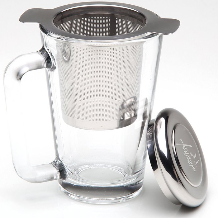 [Premium Quality] Tea Infuser with a Lid / Best Strainer for Loose Leaf Tea / Extra Fine Laser Mesh Tea Steeper... N9