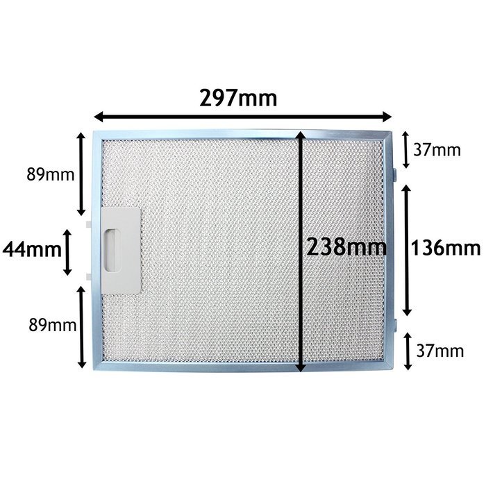 Diplomat ABA2640 Metal Mesh Cooker Hood Filters for Extractor Vent (Pack of 2, Blue, 300 x 240 mm) N2