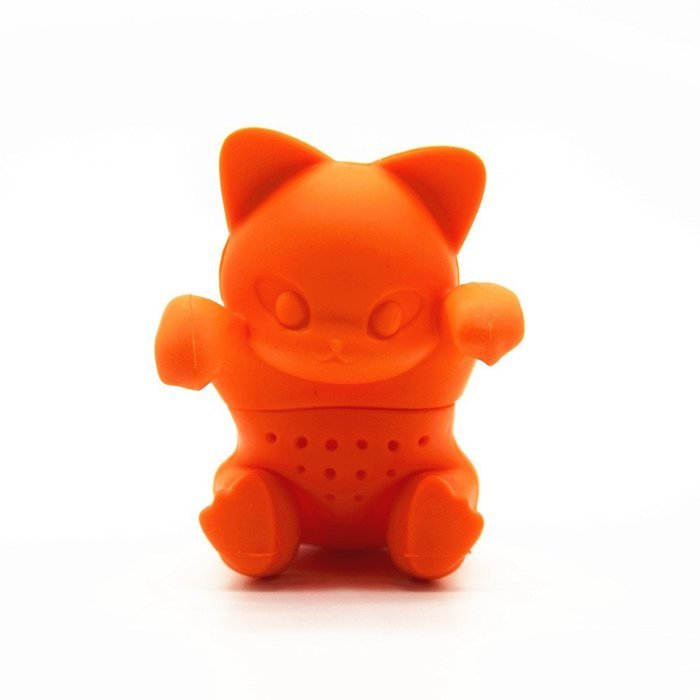 Silicone Cat Tea Spice Leaf Infusers Strainer Diffuser Herbal Loose Filter