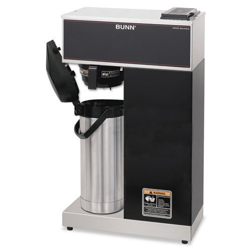 BUNN - Airpot Coffee Brewer, Brews 3.8gal, Stainless Steel w/Black Accents VPR-APS (DMi EA
