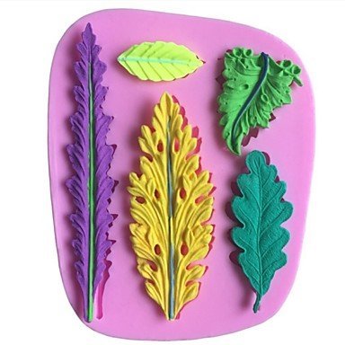 Sher Leaves Leaf Shaped Fondant Cake Chocolate Silicone Molds,Decoration Tools Bakeware N2