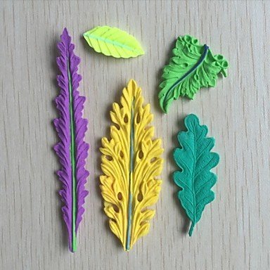 Sher Leaves Leaf Shaped Fondant Cake Chocolate Silicone Molds,Decoration Tools Bakeware N4