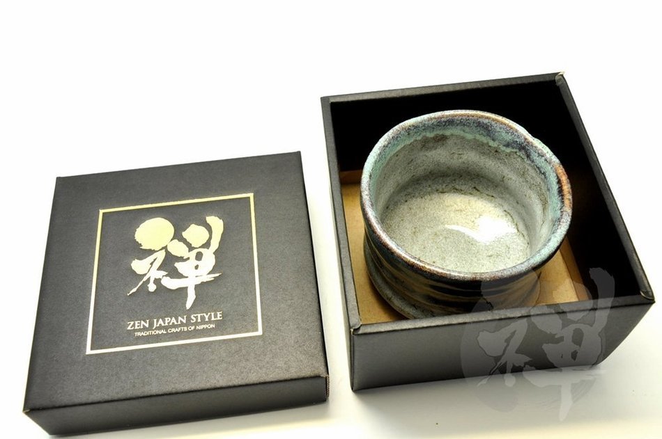 Japanese Mino Yaki ware Matcha Bowl Green Tea 10.7 / 10.7 / 8cm (4.2 / 4.2 / 3.1inch)[7322] N4