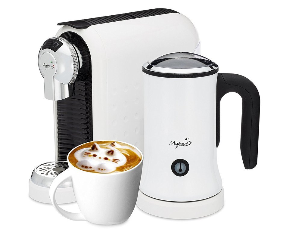 Latte Machine - Nespresso Compatible Capsules - By Mixpresso (White) N2