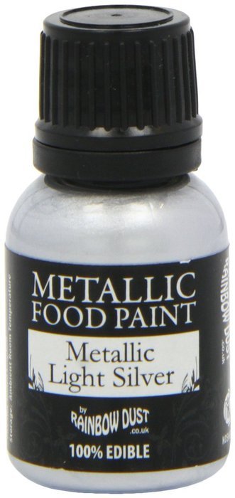 1 X Silver Food Paint N7