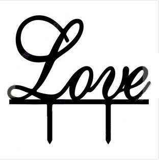 Mr & Mrs Bride and Groom Silhouette Wedding Cake Topper Pick COVERED WITH A PROTECTIVE LAYER WHICH SHOULD BE TORN... N14