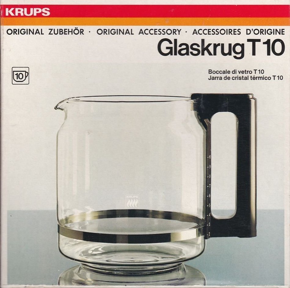 Krups Glaskrug T10 Black Handle N3