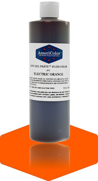 Americolor Electric Orange Soft Gel Paste 13.5 Ounces