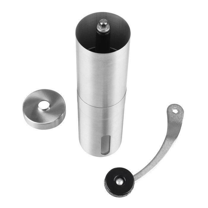 Burr Coffee Grinder, Kicode Hand Coffee Mill with Stainless-Steel Design, Adjustable Fineness Setting, 30g Capacity N5