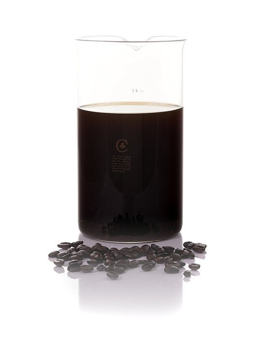 French Press Toughened Glass Cafe Crush Club Carafe 32/34 Ounce, Strong 1 Liter, Universal Beaker N6