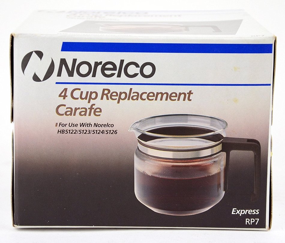 Norelco 4 Cup Coffee Pot Express RP7 For HB5122 HB5123 HB5124 HB5126