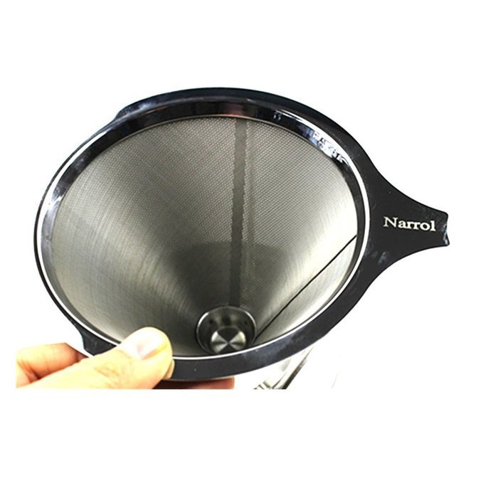 BLACK FRIDAY SALE - Reusable Pour Over Coffee Filter &ndash; Best Paperless Coffee Dripper with Double Layer Fine Mesh... N4