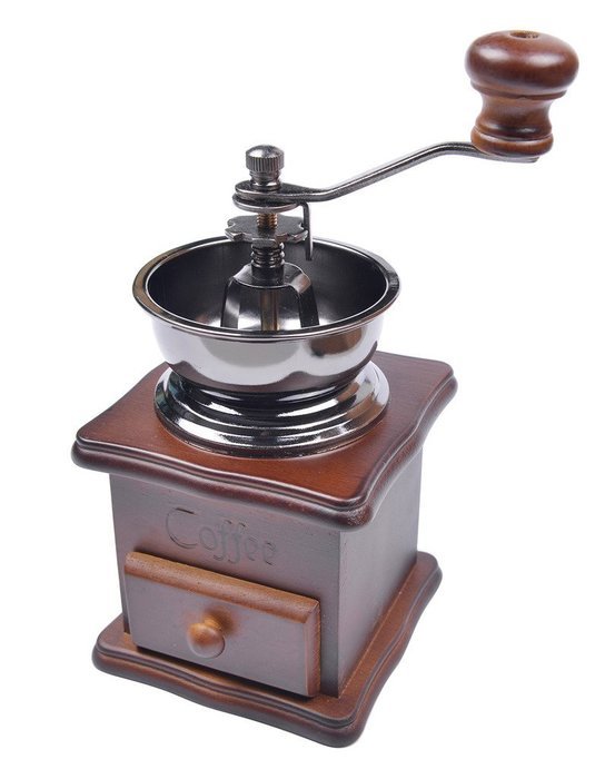 ChezMax Vintage Wooden Manual Grinder, Brown N5