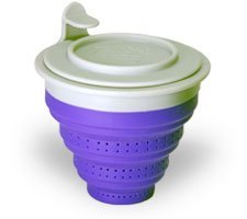 The TeaSpot Tuffy Steeper Silicone Loose Tea Filter Infuser Purple Violet N3