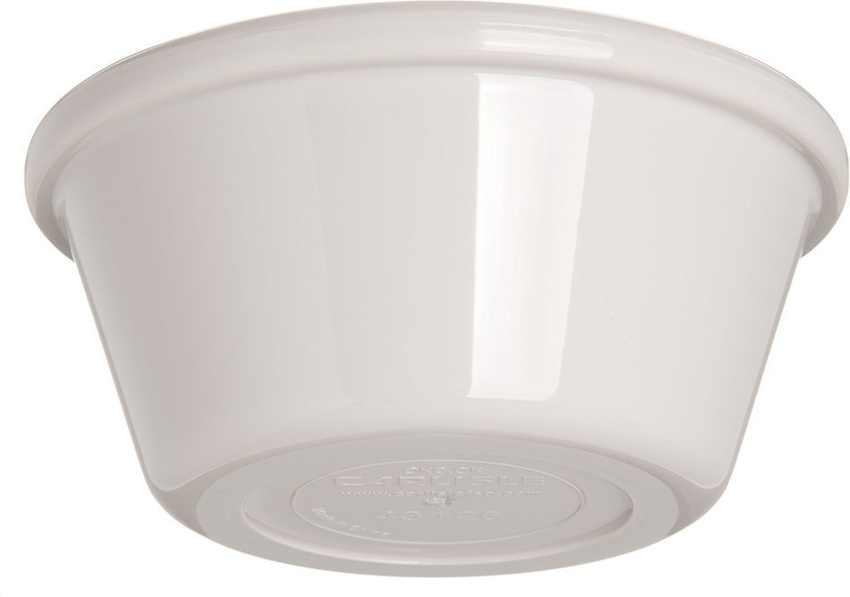 Carlisle 4312642 SAN Smooth Ramekin, 6-oz. Capacity, 1.80 x 3.90", Bone (Case of 48) N4