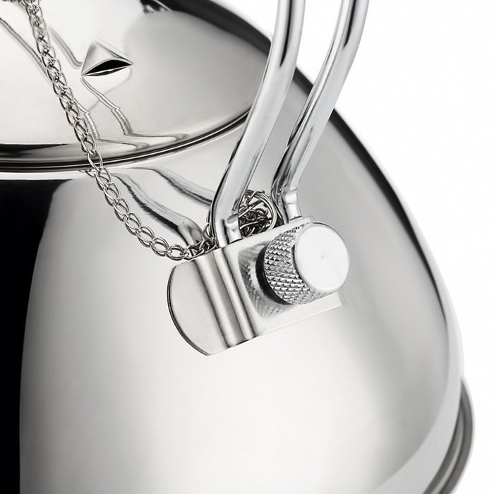 Tea Kettle CHANMOL 50oz Stainless Steel Tea Pot with Infuser Filter Arc Handle ,Best Polished Espresso Coffee... N5