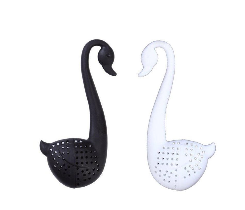 Swan Tea Infuser / Strainer (Black & White) N2