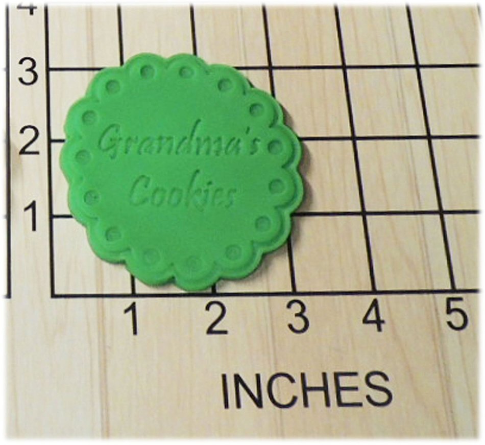 Grandma's Cookies Shaped Fondant Cookie Cutter and Stamp #1154