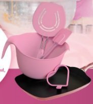 Good Cook Silicone Heart Pancake Mold, Pink