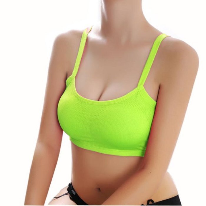 Bra Top ，Beautyvan Comfortable Fashion Women Lady Sports Yoga Athletic Solid Wrap Chest Strap Vest Bra (Black) N5