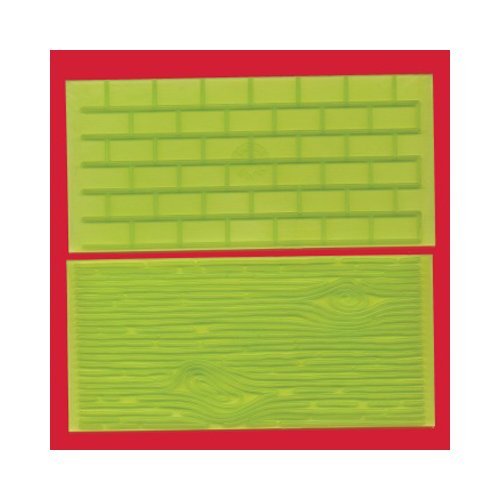 FMM Tree Bark and Brick Wall Impression Mat, Set 1