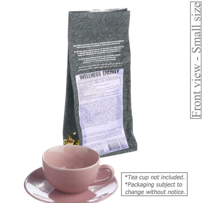 Metropolitan Tea 50 Count Pyramid Shaped Teabags, Energy N2