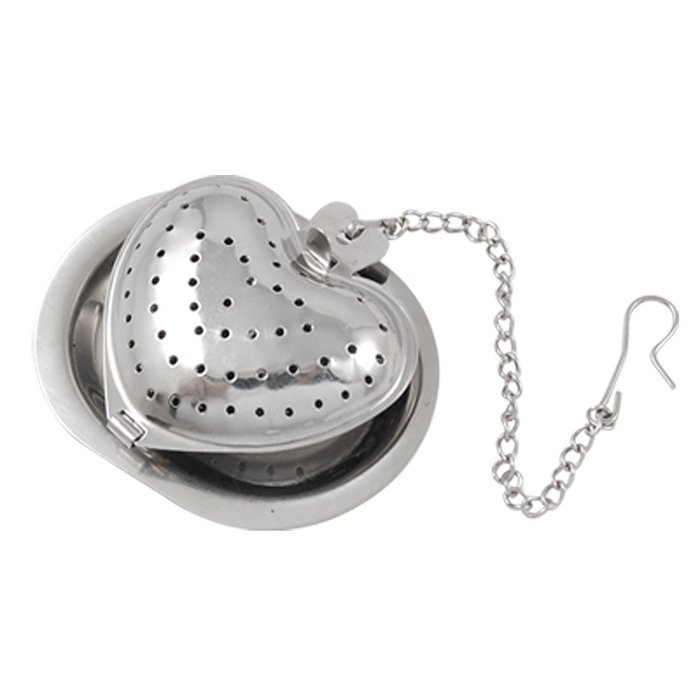 Stainless Steel Heart Shaped Tea Infuser Strainer Mesh Ball