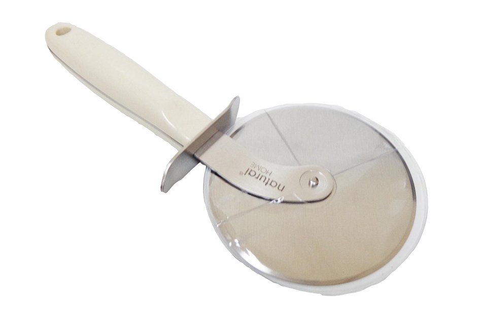 Natural Home Stainless Steel and Moboo Pizza Cutter, Large, Charcoal N2