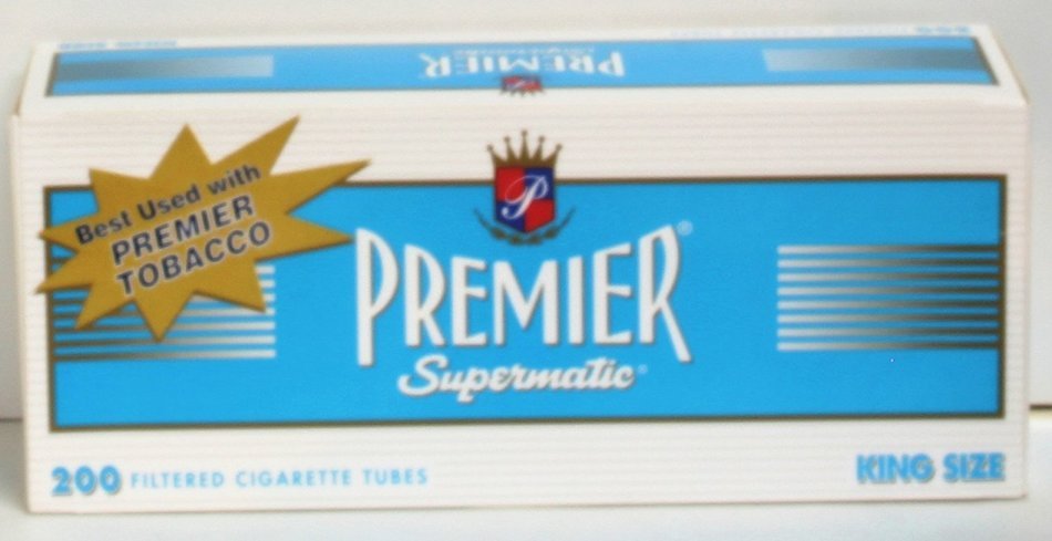 Premier Supermatic King Size Filtered Cigarette Tubes 5boxes of 200