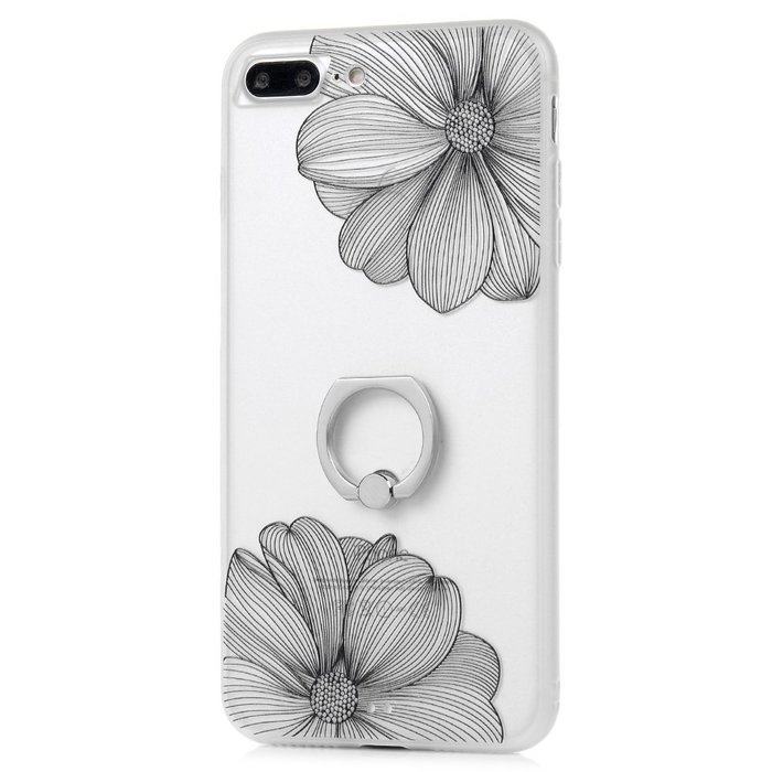 Badalink iPhone 7 Plus Case (5.5") 360 Degree Rotating Ring Holder Kickstand Shockproof Soft TPU Bumper Frame... N65