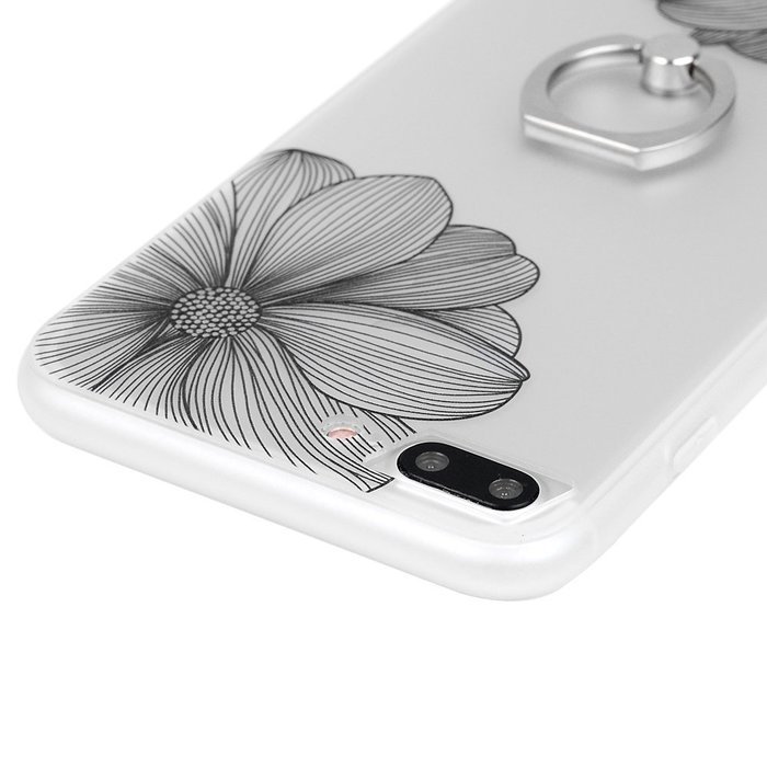 Badalink iPhone 7 Plus Case (5.5") 360 Degree Rotating Ring Holder Kickstand Shockproof Soft TPU Bumper Frame... N66