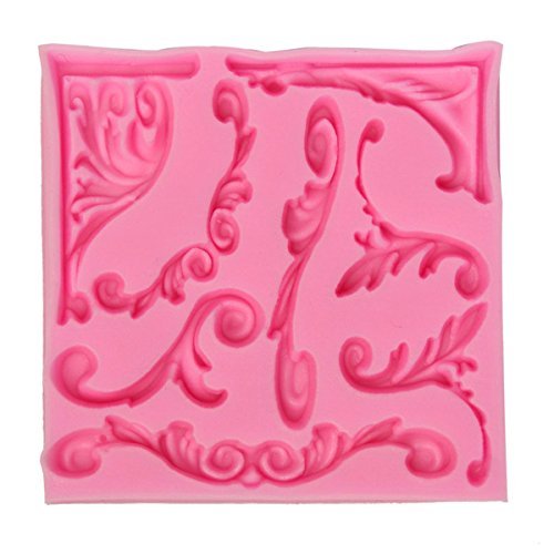 Bluelover 3D Retro Palace Lace Silicone Mold Wilton Fondant Cake Cupcake Chocolate Mold N5
