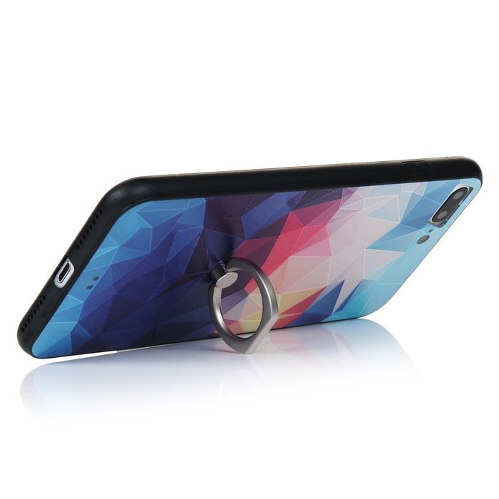 Badalink iPhone 7 Plus Case (5.5") 360 Degree Rotating Ring Holder Kickstand Shockproof Soft TPU Bumper Frame... N72