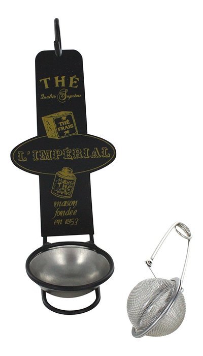 Loose Tea Ball Infuser Holder, French Vintage Design "The l'Imperial" N2