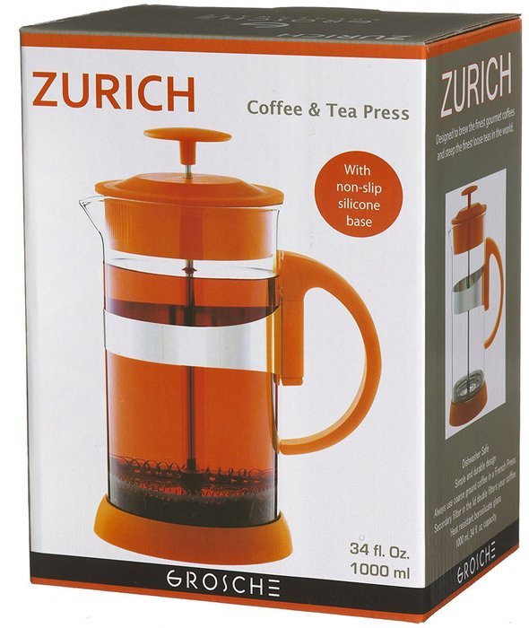 Grosche Zurich Glass French Press Small (350ml - 11.8oz) Purple N11