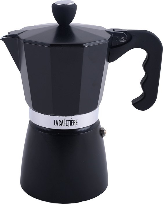 La Cafetiere Black Classic 6 Cup Stovetop Espresso N2