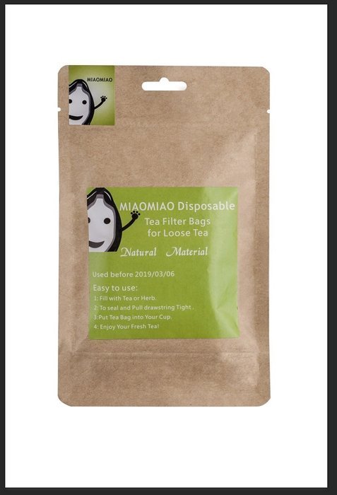 MIAOMIAO unbleached tea filter bags, 【safe and natural material, better leading,100 count】 disposable tea infuser... N4