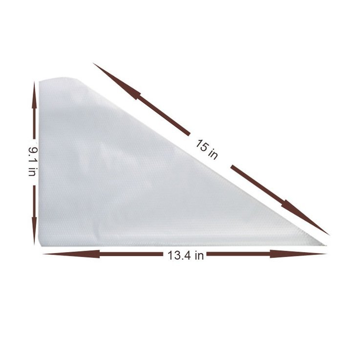Bilipala 200 Counts Disposable Cake Decorating Pastry Icing Bags, 15 Inches N5