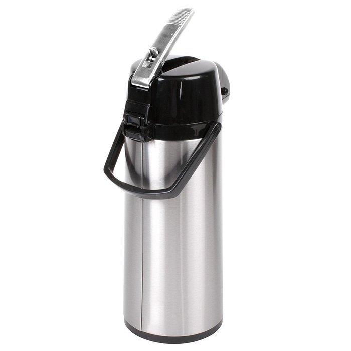 Choice 2.5 Liter Glass Lined Stainless Steel Airpot with Lever N5