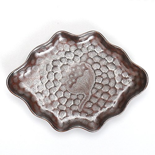 CCWY New rust antique stoneware glazed porcelain cup pad insulation mat tea ceremony accessories wholesale ceramic... N5