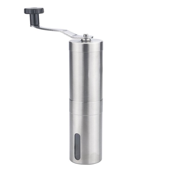 Leeko Manual Stainless Steel Portable Travel Coffee Grinder with Adjustable Ceramic Burr - Hand Crank Coffee Mill... N3