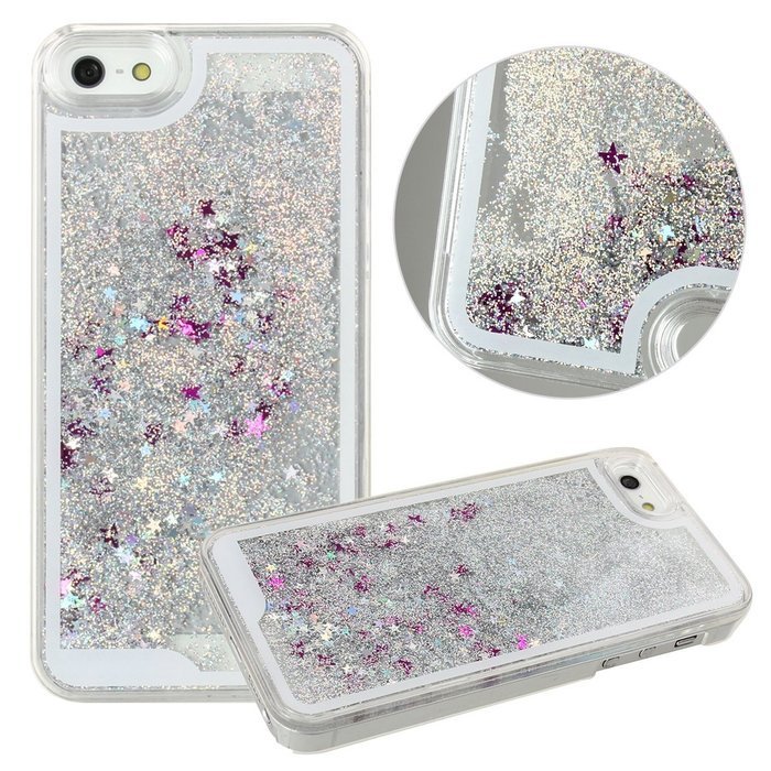 iPhone 4S Case,Phezen Bling Glitter Soft Gel Clear TPU Case for iPhone 4/4S , Glow in the Dark Luminous Heart... N35