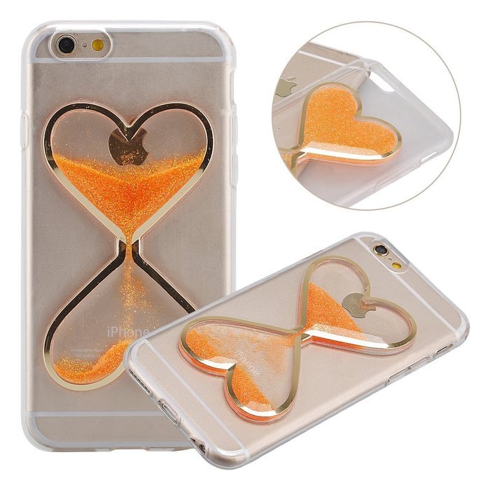 iPhone 4S Case,Phezen Bling Glitter Soft Gel Clear TPU Case for iPhone 4/4S , Glow in the Dark Luminous Heart... N37